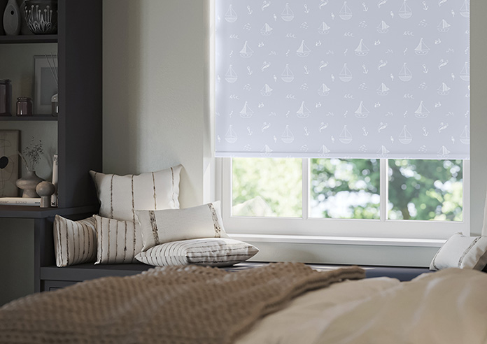Seaside Sailing, Sky Blue - Twist&Fit Roller Blind - Image 5